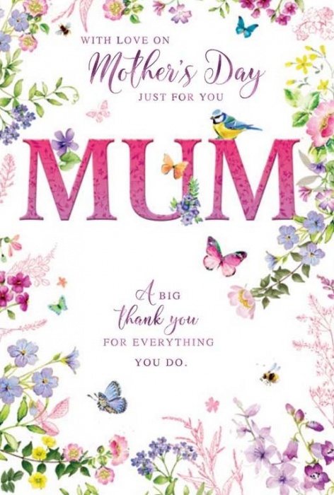 Just For You Mum Mother's Day Card