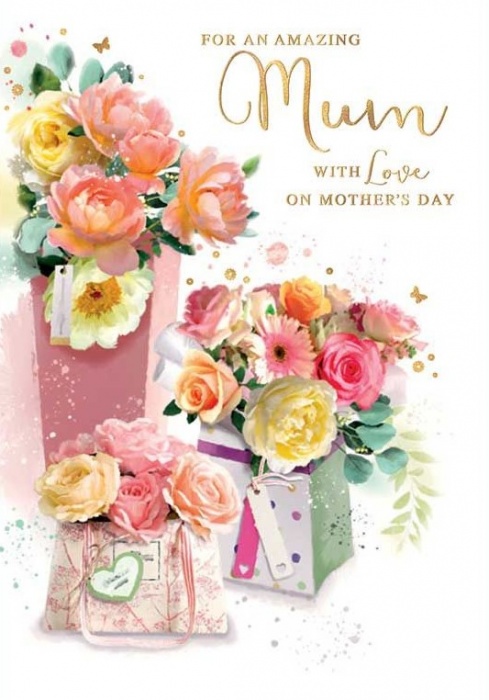 Bunches Of Flowers Mum Mother's Day Card