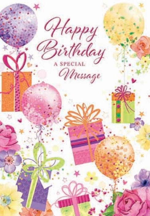 A Special Message Birthday Card