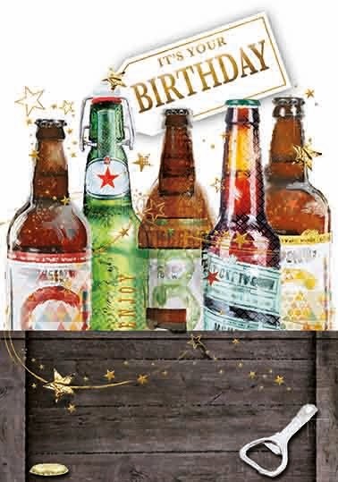 Birthday Beers Birthday Card