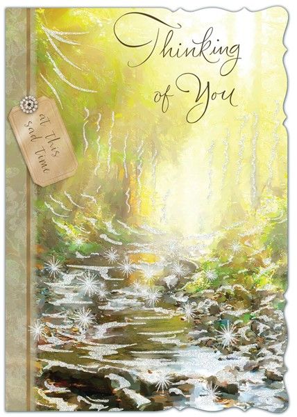 Woodland Stream Thinking Of You Card