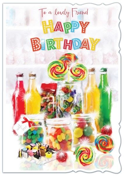 Sweets Friend Birthday Card