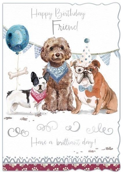Dogs Friend Birthday Card