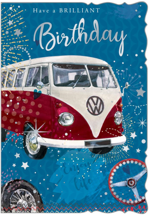 Campervan Birthday Card