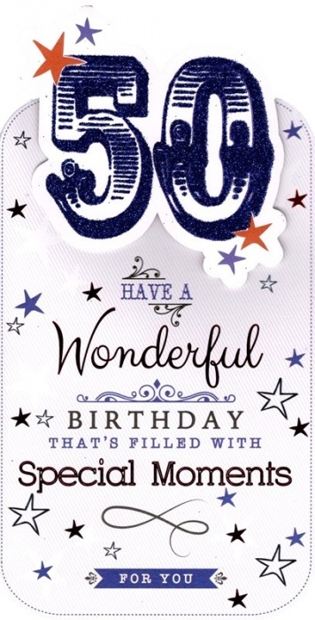 Special Moments 50th Birthday Card