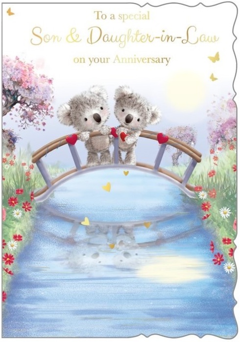 Bridge Of Love Son & Daughter-In-Law Anniversary Card