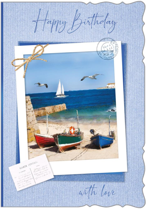 By The Sea Birthday Card