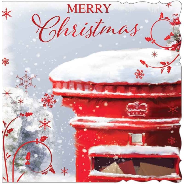 Christmas Post Christmas Cards Pack Of 12