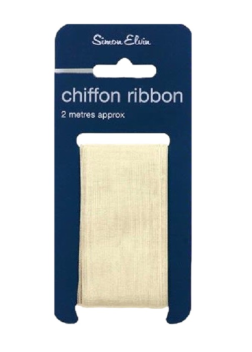 Cream Chiffon Ribbon