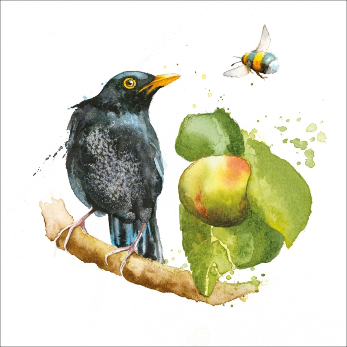 Blackbird Greeting Card