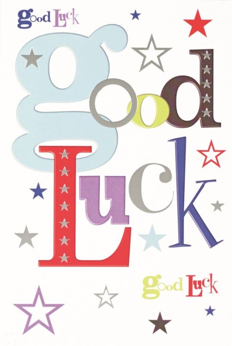 Stars Good Luck Card