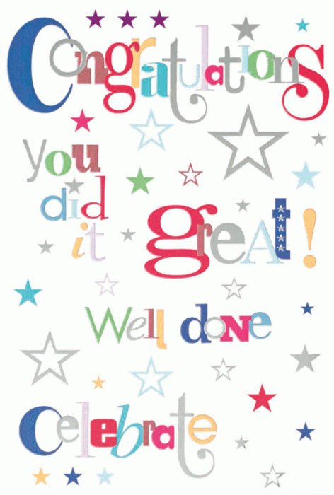 Stars Congratulations Card