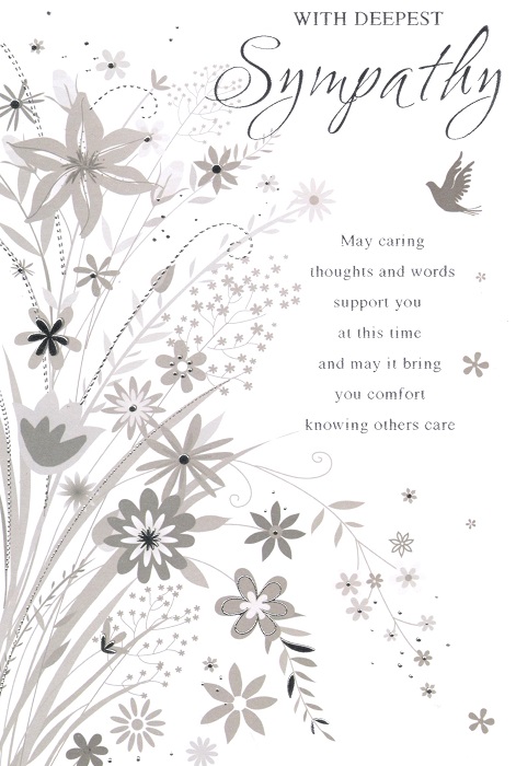 Flowers Sympathy Card