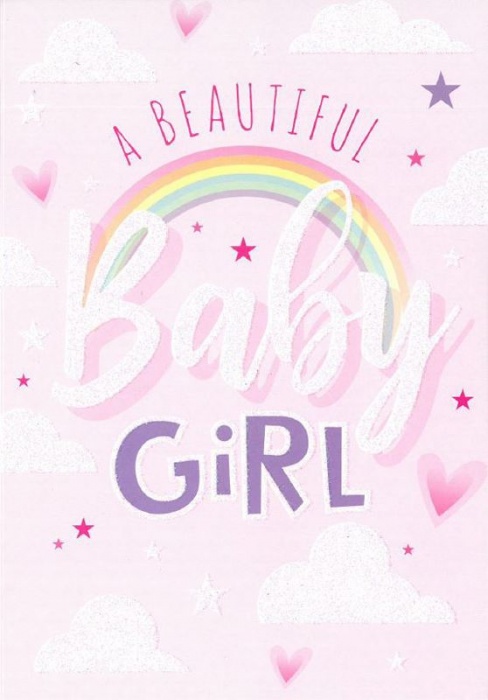 A Beautiful Baby Girl New Baby Card