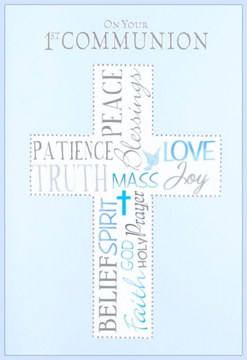 Blue Cross Your 1st Communion Card