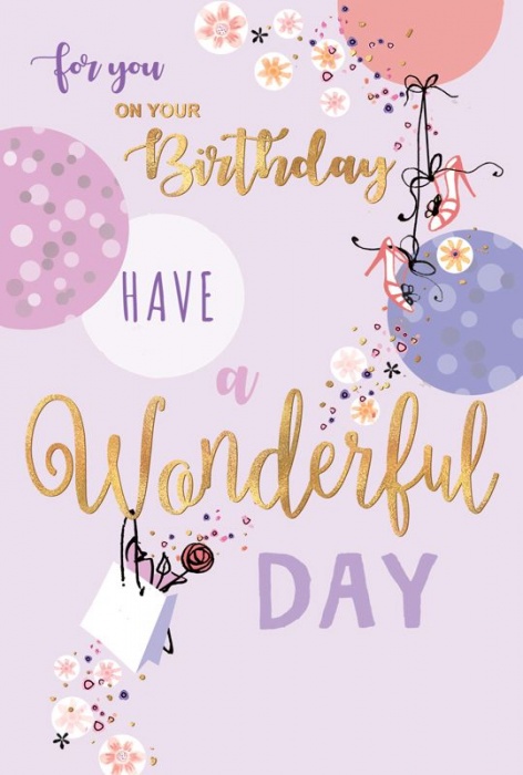 Have A Wonderful Day Birthday Card