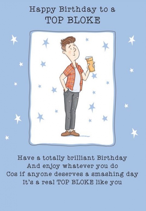 Top Bloke Birthday Card