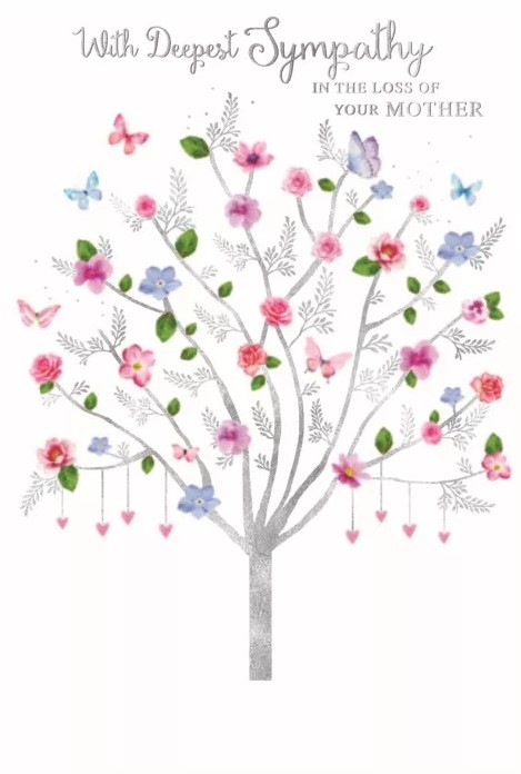 Silver Tree Mother Sympathy Card