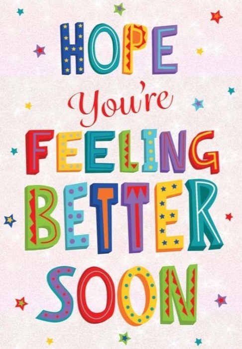 Feeling Better Soon Get Well Card