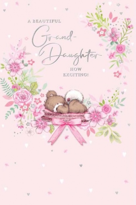 Baby Bear New Baby Grand-Daughter Card