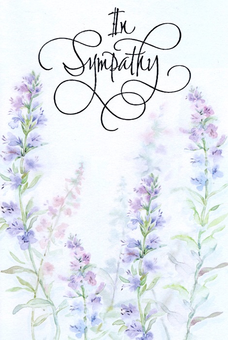 Flowers Sympathy Card