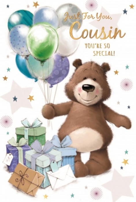 Just For You Male Cousin Birthday Card | Simon Elvin