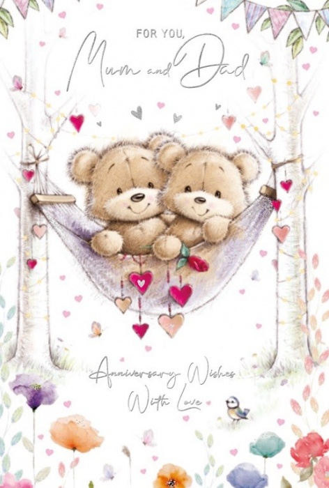 Hammock Mum & Dad Anniversary Card