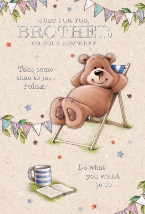 Time To Relax Brother Birthday Card