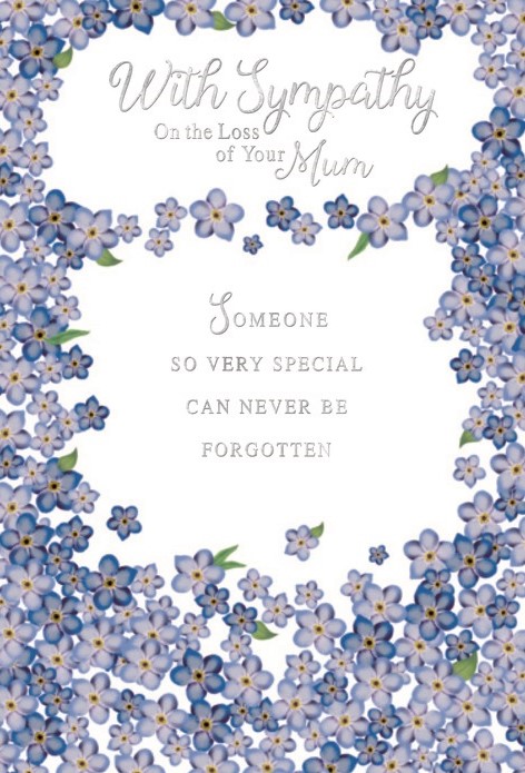 Forget-Me-Nots Mum Sympathy Card