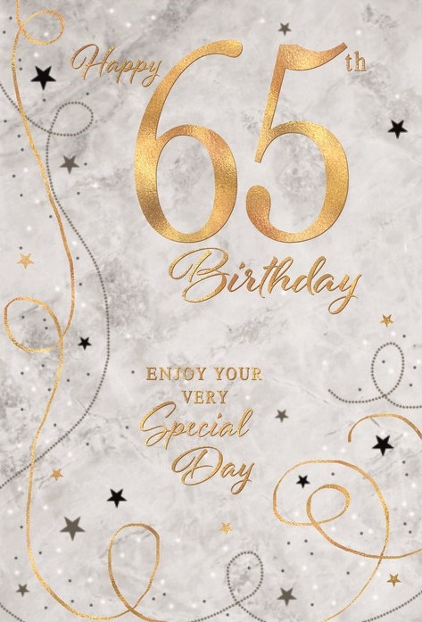 Special Day 65th Birthday Card