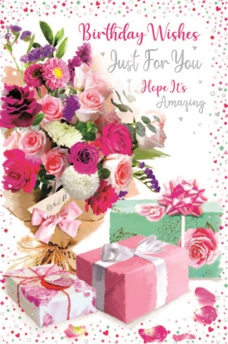Flowers & Birthday Wishes Birthday Card