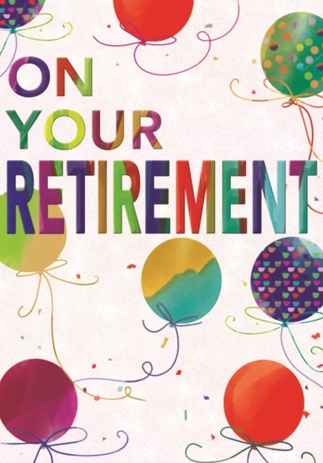 Balloons Retirement Card