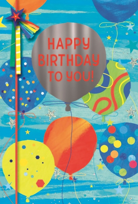 Birthday Balloons Birthday Card