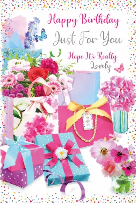 Floral Gifts Birthday Card