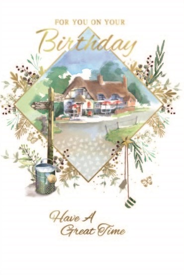 Country Pub Birthday Card