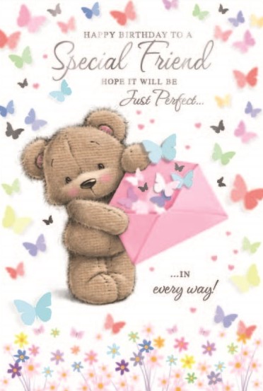 Gift Butterflies Friend Birthday Card