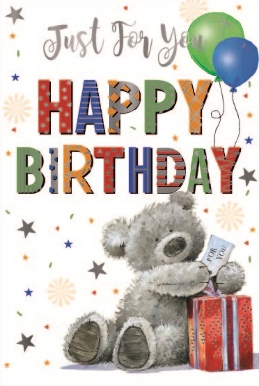 Happy Birthday Bear Birthday Card