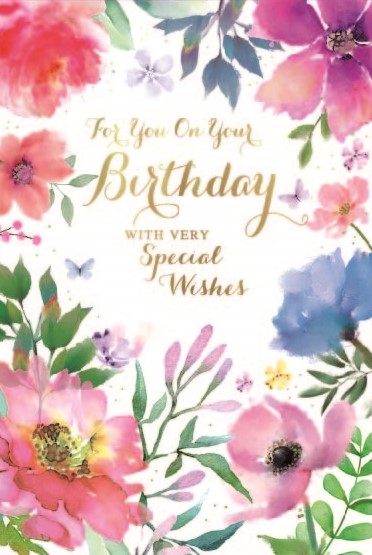 Flowers Birthday Card