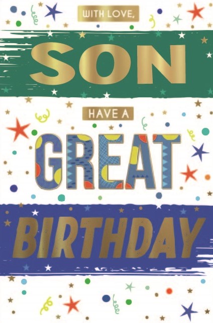 A Great Birthday Son Birthday Card