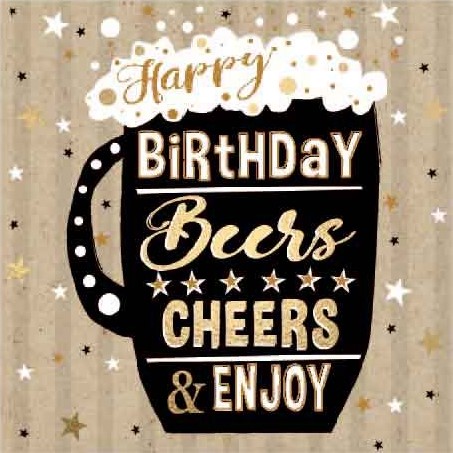 Beers & Cheers Birthday Card