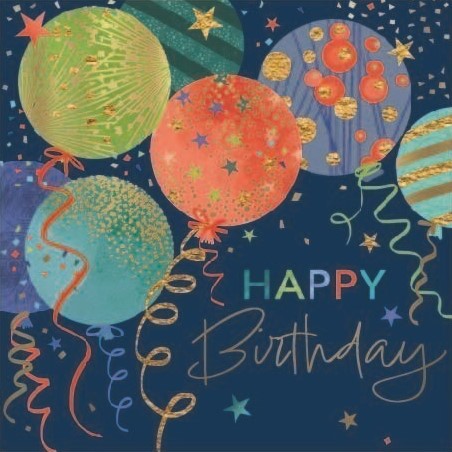 Balloons Birthday Card