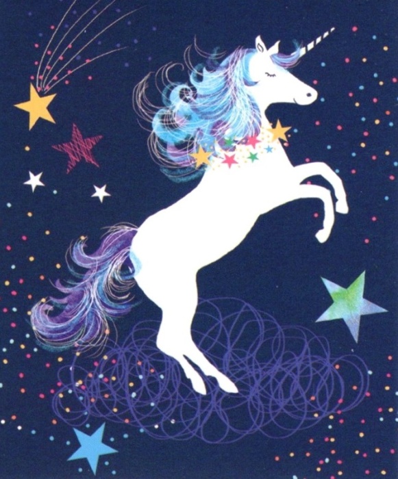 Unicorn Moon & Stars Gift Tag