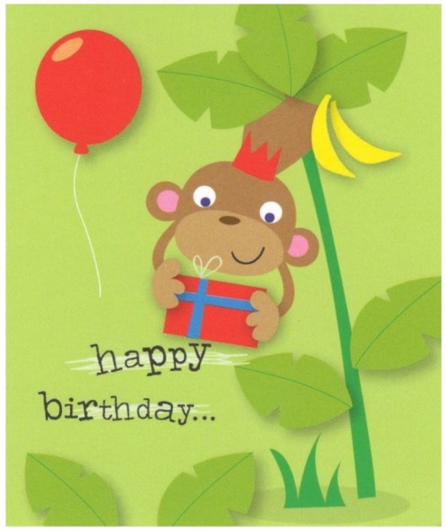 Jungle Birthday Gift Tag