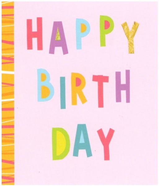 Pink Birthday Candles Gift Tag