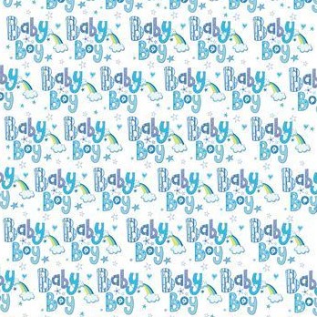 Baby Boy New Baby Gift Wrap Sheet