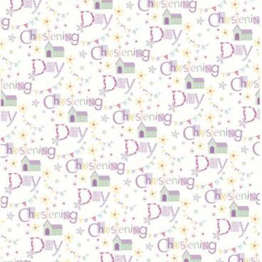 Church Christening Gift Wrap Sheet