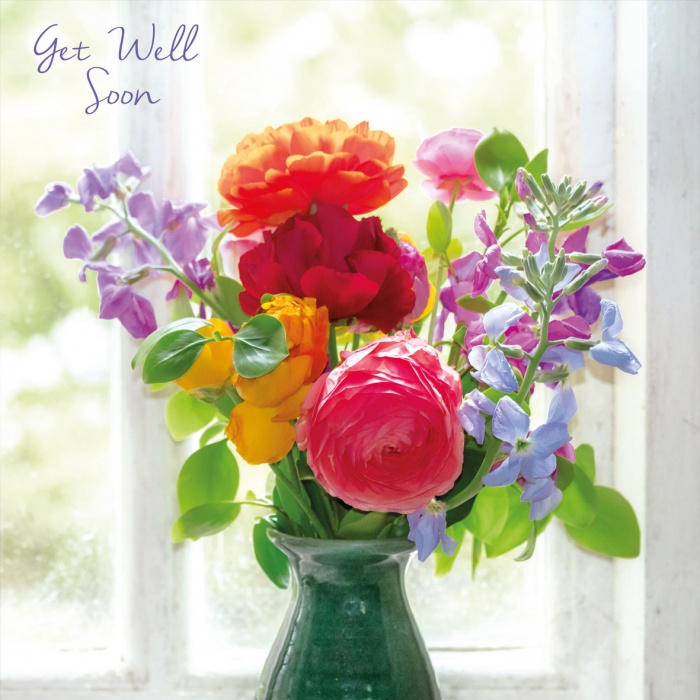 Summer Bouquet Get Well Card