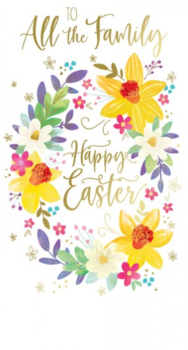 Happy Easter Family Easter Card