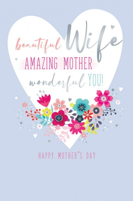 Beautiful Wife Mother's Day Card