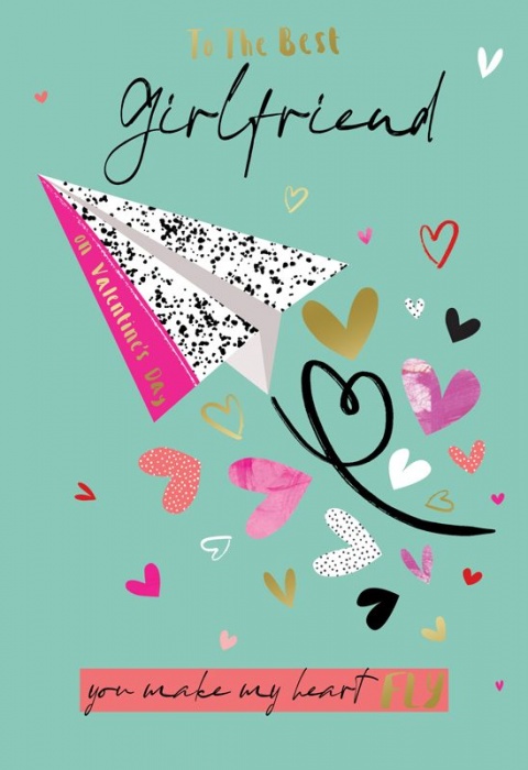 You Make My Heart Fly Girlfriend Valentine's Day Card